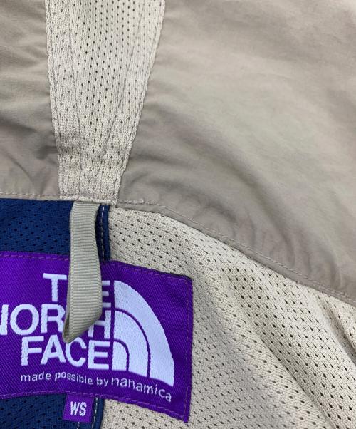 THE NORTHFACE PURPLELABEL（ザ・ノースフェイス パープルレーベル）THE NORTHFACE PURPLELABEL (ザ・ノースフェイス パープルレーベル) Mountain Wind Parka ベージュ×ネイビー サイズ:Sの古着・服飾アイテム