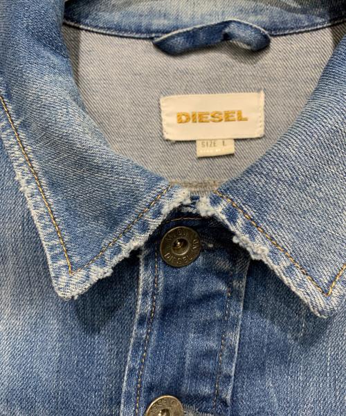 DIESEL（ディーゼル）DIESEL (ディーゼル) デニムジャケット スカイブルー サイズ:Lの古着・服飾アイテム