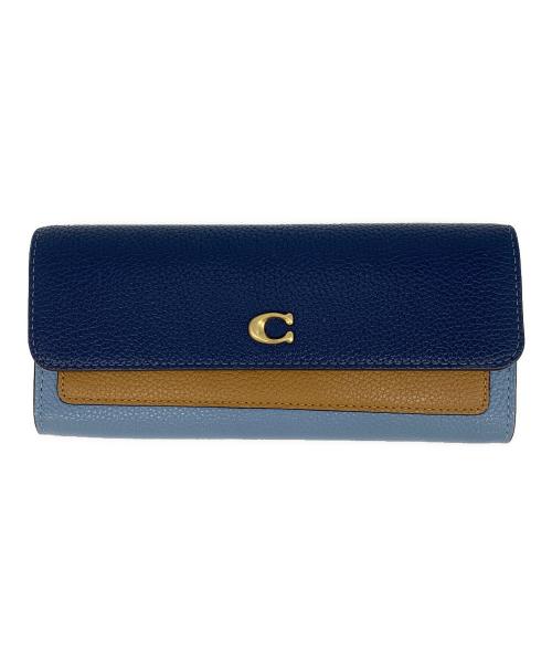 COACH（コーチ）COACH (コーチ) 長財布 ブルーの古着・服飾アイテム