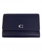 COACHコーチ）の古着「2つ折り財布」｜ネイビー