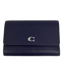 COACH（コーチ）の古着「2つ折り財布」｜ネイビー