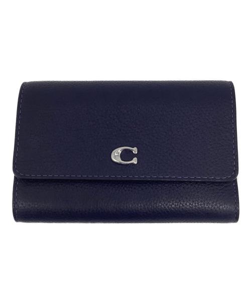 COACH（コーチ）COACH (コーチ) 2つ折り財布 ネイビーの古着・服飾アイテム