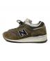 NEW BALANCE (ニューバランス) ローカットスニーカー グリーン サイズ:27㎝：15000円
