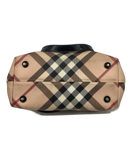 BURBERRY（バーバリー）BURBERRY (バーバリー) トートバッグ ブラック×ベージュの古着・服飾アイテム
