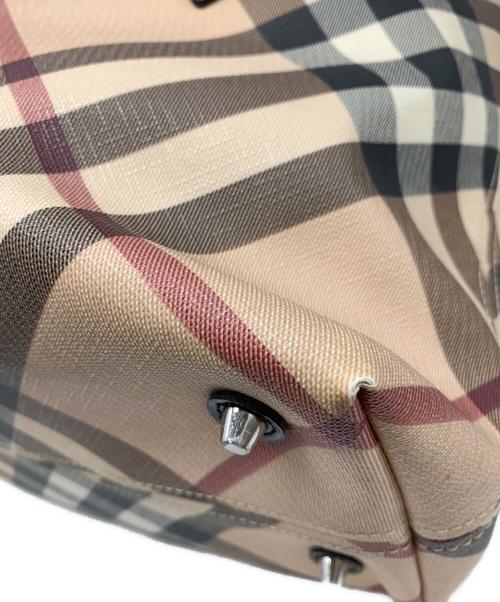 BURBERRY（バーバリー）BURBERRY (バーバリー) トートバッグ ブラック×ベージュの古着・服飾アイテム
