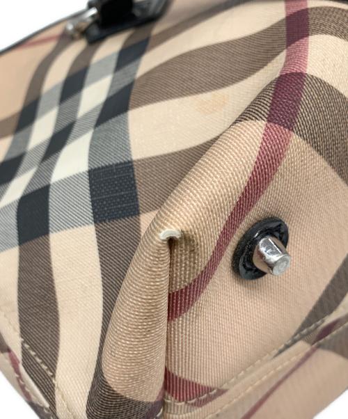 BURBERRY（バーバリー）BURBERRY (バーバリー) トートバッグ ブラック×ベージュの古着・服飾アイテム