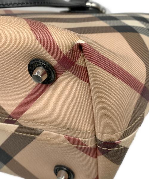 BURBERRY（バーバリー）BURBERRY (バーバリー) トートバッグ ブラック×ベージュの古着・服飾アイテム