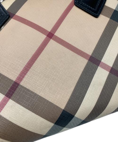 BURBERRY（バーバリー）BURBERRY (バーバリー) トートバッグ ブラック×ベージュの古着・服飾アイテム
