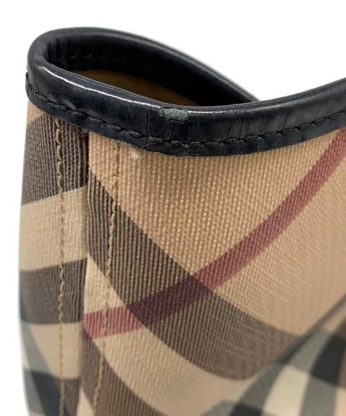 BURBERRY（バーバリー）BURBERRY (バーバリー) トートバッグ ブラック×ベージュの古着・服飾アイテム