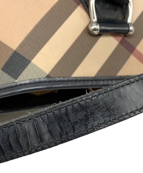 BURBERRY（バーバリー）BURBERRY (バーバリー) トートバッグ ブラック×ベージュの古着・服飾アイテム