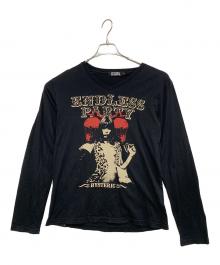 Hysteric Glamour（ヒステリックグラマー）の古着「長袖カットソー」｜ブラック