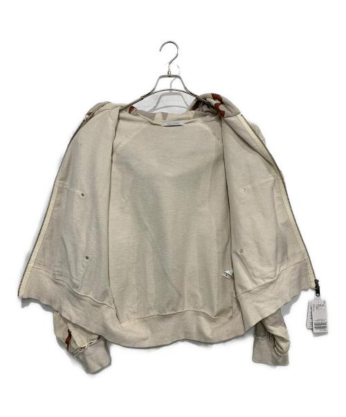 JOURNAL STANDARD（ジャーナルスタンダード）JOURNAL STANDARD (ジャーナルスタンダード) ジップパーカー グレー×ブラウン サイズ:Mの古着・服飾アイテム