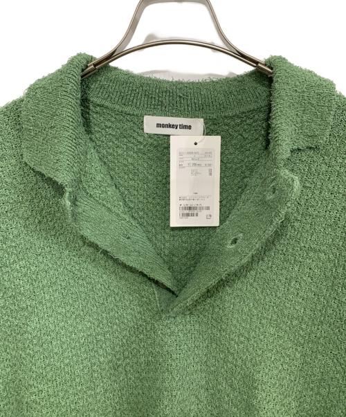 MONKEY TIME（モンキータイム）MONKEY TIME (モンキータイム) 厚手ニット グリーン サイズ:Lの古着・服飾アイテム