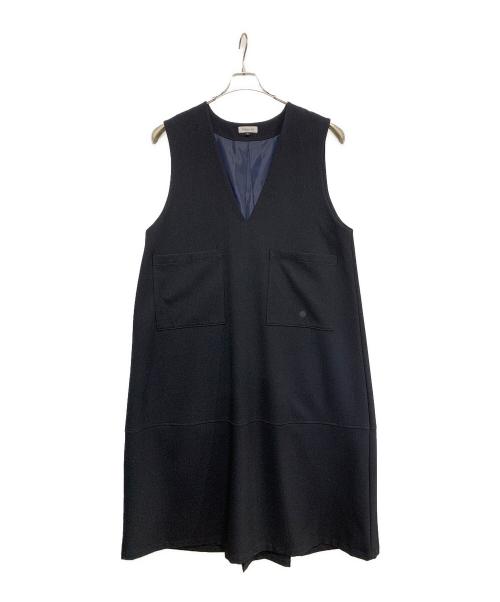 O wau no（O WAU NO）o wau no (O WAU NO) ノースリーブ・キャミソールワンピース ブラック サイズ:RLの古着・服飾アイテム