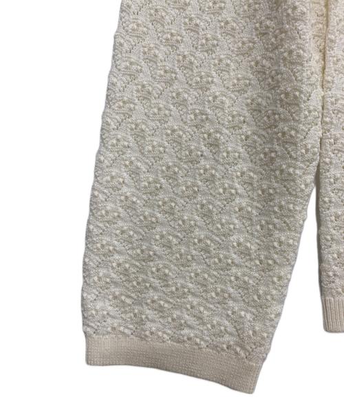 LA MAILLE SEZANE（ラ マイユ セザンヌ）LA MAILLE SEZANE (ラ マイユ セザンヌ) 薄手ニット ホワイト サイズ:XXXLの古着・服飾アイテム