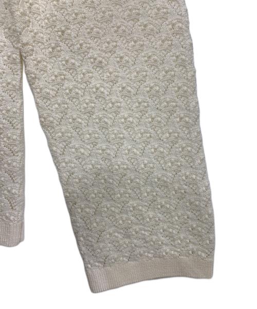 LA MAILLE SEZANE（ラ マイユ セザンヌ）LA MAILLE SEZANE (ラ マイユ セザンヌ) 薄手ニット ホワイト サイズ:XXXLの古着・服飾アイテム