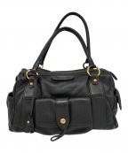 TOD'Sトッズ）の古着「ミニボストンバッグ」｜ブラック