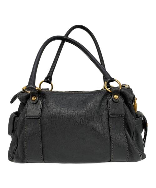 TOD'S（トッズ）TOD'S (トッズ) ミニボストンバッグ ブラックの古着・服飾アイテム