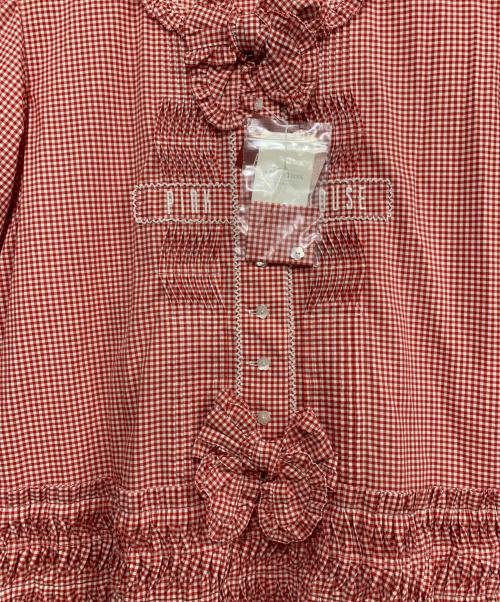 PINK HOUSE（ピンクハウス）PINK HOUSE (ピンクハウス) 半袖ワンピース レッド サイズ:不明 未使用品の古着・服飾アイテム