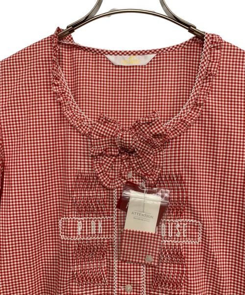 PINK HOUSE（ピンクハウス）PINK HOUSE (ピンクハウス) 半袖ワンピース レッド サイズ:不明 未使用品の古着・服飾アイテム