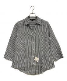 BROOKS BROTHERS（ブルックスブラザーズ）の古着「リネンシャツ」｜グレー×ホワイト
