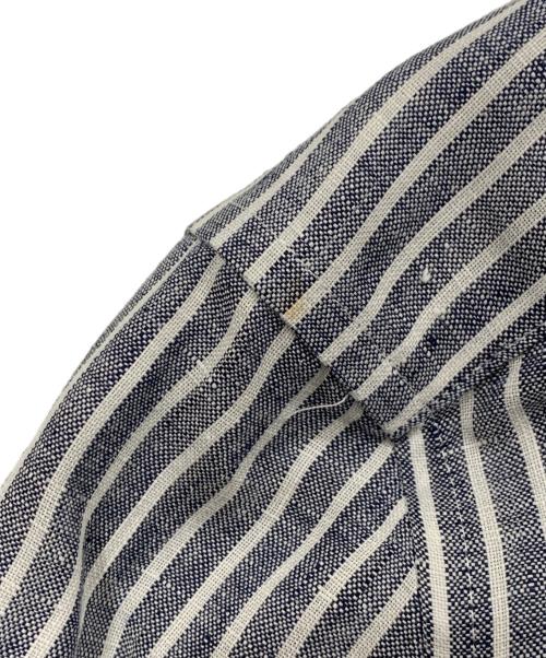 BROOKS BROTHERS（ブルックスブラザーズ）BROOKS BROTHERS (ブルックスブラザーズ) リネンシャツ グレー×ホワイト サイズ:USA8の古着・服飾アイテム