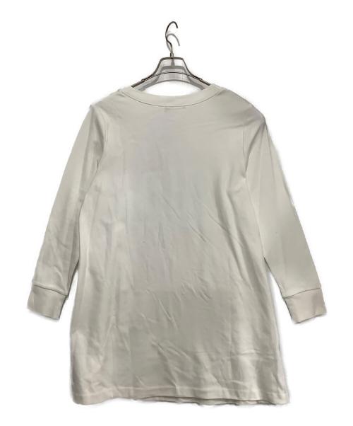 INGEBORG（インゲボルグ）INGEBORG (インゲボルグ) 長袖ワンピース ホワイト サイズ:4　11号の古着・服飾アイテム