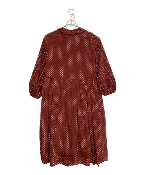 INGEBORG（インゲボルグ）INGEBORG (インゲボルグ) 長袖ワンピース エンジ サイズ:- 未使用品の古着・服飾アイテム