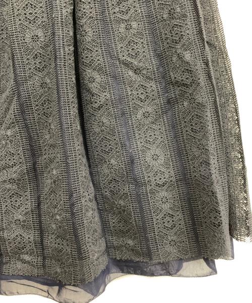 INGEBORG（インゲボルグ）INGEBORG (インゲボルグ) レーススカート ブラック サイズ:4　11号の古着・服飾アイテム