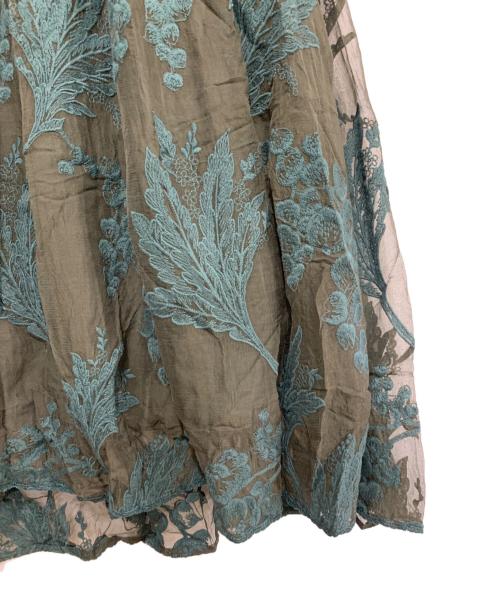 INGEBORG（インゲボルグ）INGEBORG (インゲボルグ) スカート グリーン サイズ:3　9号の古着・服飾アイテム