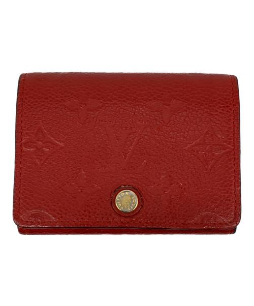 LOUIS VUITTON（ルイ ヴィトン）LOUIS VUITTON (ルイ ヴィトン) カードケース レッドの古着・服飾アイテム