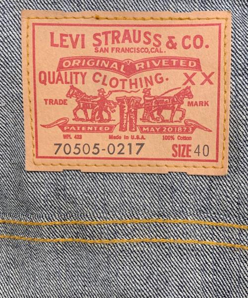 LEVI'S VINTAGE CLOTHING（リーバイス ビンテージ クロージング）LEVI'S VINTAGE CLOTHING (リーバイス ビンテージ クロージング) 70505  4THビッグE復刻デニムジャケット インディゴ サイズ:40の古着・服飾アイテム