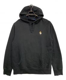 POLO RALPH LAUREN（ポロ・ラルフローレン）の古着「プルオーバーパーカー」｜ブラック