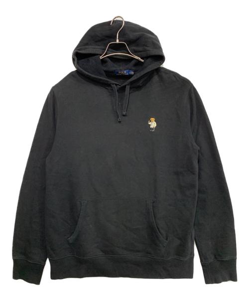 POLO RALPH LAUREN（ポロ・ラルフローレン）POLO RALPH LAUREN (ポロ・ラルフローレン) プルオーバーパーカー ブラック サイズ:Lの古着・服飾アイテム