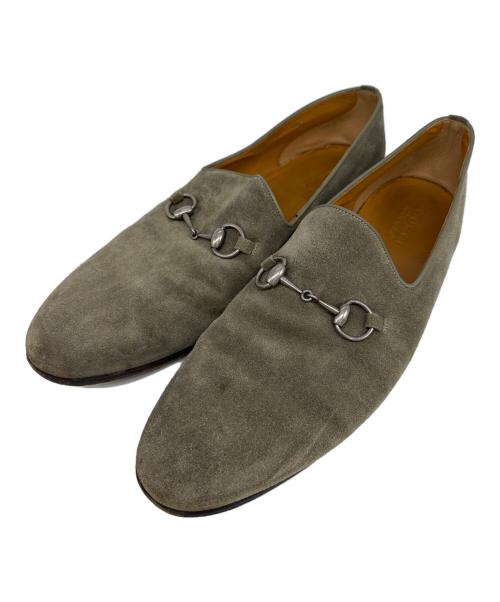 GUCCI（グッチ）GUCCI (グッチ) ビットローファー カーキ サイズ:9　1/2の古着・服飾アイテム