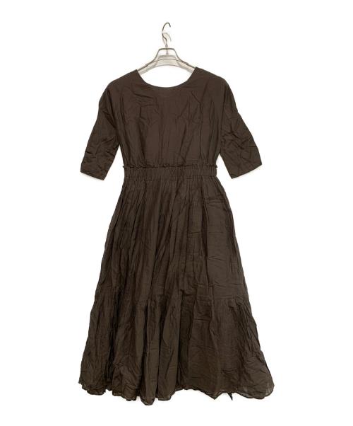 IENA（イエナ）IENA (イエナ) 長袖ワンピース ブラウン サイズ:-の古着・服飾アイテム