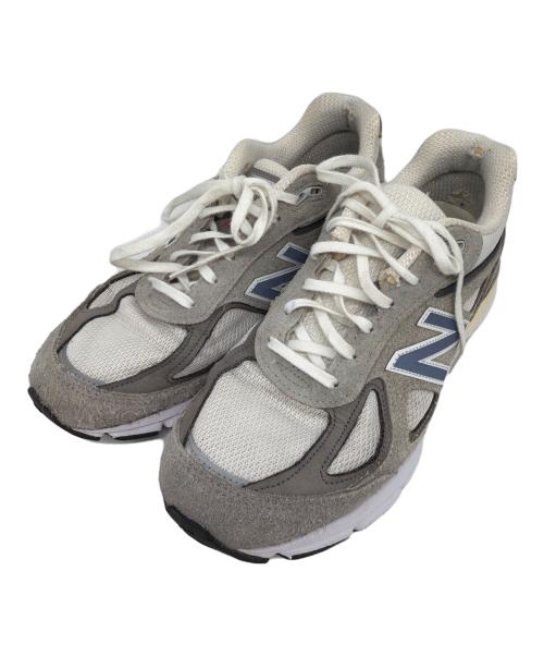 NEW BALANCE（ニューバランス）NEW BALANCE (ニューバランス) ローカットスニーカー グレー×アイボリー サイズ:27.5CMの古着・服飾アイテム