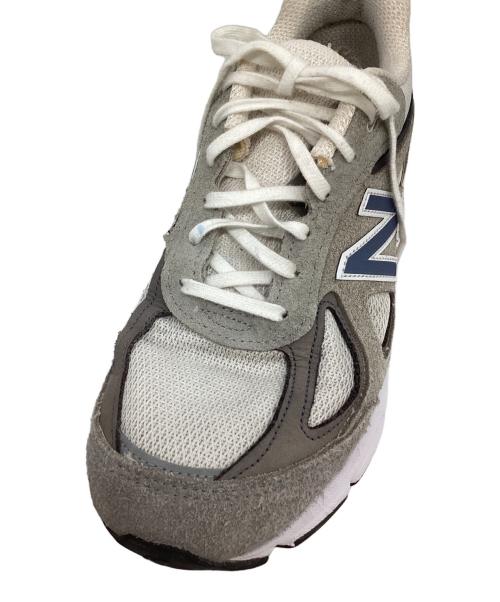 NEW BALANCE（ニューバランス）NEW BALANCE (ニューバランス) ローカットスニーカー グレー×アイボリー サイズ:27.5CMの古着・服飾アイテム