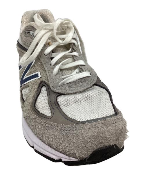 NEW BALANCE（ニューバランス）NEW BALANCE (ニューバランス) ローカットスニーカー グレー×アイボリー サイズ:27.5CMの古着・服飾アイテム