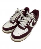 NIKEナイキ）の古着「ローカットスニーカー」｜ボルドー×ホワイト