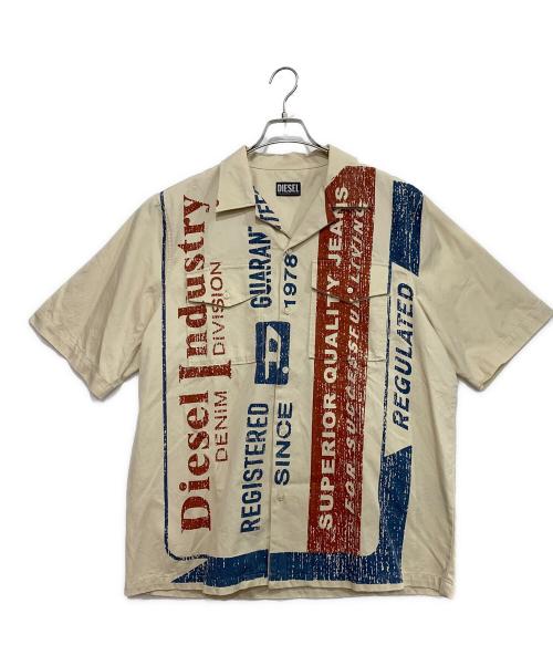 DIESEL（ディーゼル）DIESEL (ディーゼル) 半袖シャツ ベージュ サイズ:50の古着・服飾アイテム
