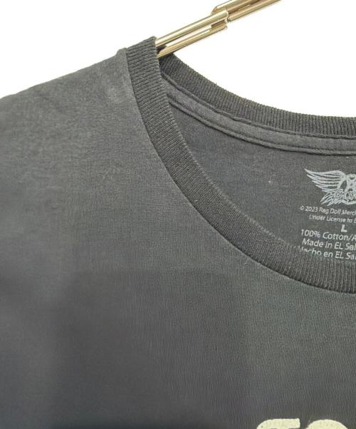 AERO SMITH（エアロスミス）AERO SMITH (エアロスミス) バンドTシャツ ブラック サイズ:Lの古着・服飾アイテム