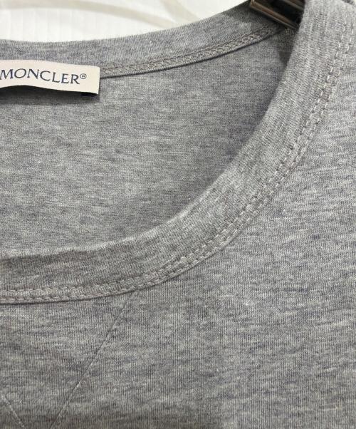 MONCLER（モンクレール）MONCLER (モンクレール) 半袖カットソー グレー サイズ:Mの古着・服飾アイテム
