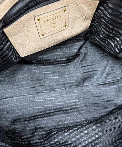 PRADA（プラダ）PRADA (プラダ) 2WAYトートバッグ グレージュの古着・服飾アイテム