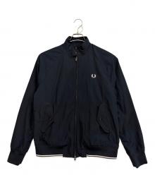 FRED PERRY（フレッドペリー）の古着「リンクル ハリントン ジャケット」｜ネイビー