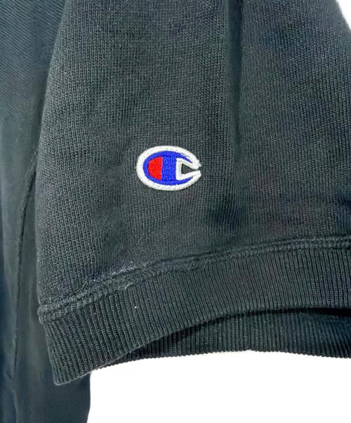 Champion（チャンピオン）Champion (チャンピオン) stussy (ステューシー) 半袖カットソー ブラック サイズ:Sの古着・服飾アイテム