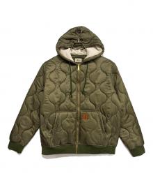 VECLEAR（ヴェクリア）の古着「Liner Zip Hoodie」｜グリーン