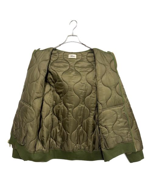 VECLEAR（ヴェクリア）VECLEAR (ヴェクリア) Liner Zip Hoodie グリーン サイズ:Lの古着・服飾アイテム