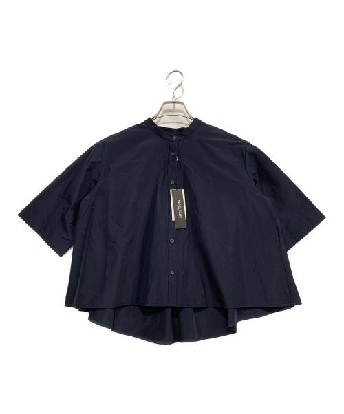 MICHEL KLEIN（ミッシェルクラン）MICHEL KLEIN (ミッシェルクラン) 半袖ブラウス ネイビー サイズ:38の古着・服飾アイテム