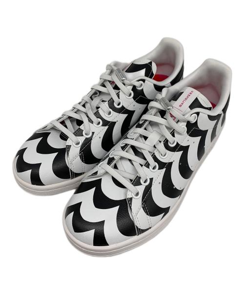 adidas（アディダス）adidas (アディダス) marimekko (マリメッコ) ローカットスニーカー ホワイト×ブラック サイズ:24の古着・服飾アイテム